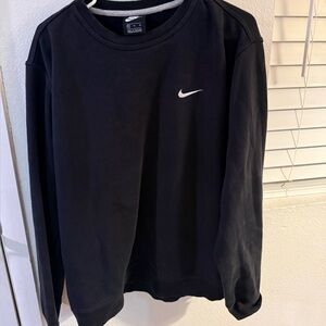 Nike Men's Classic Black Crewneck Sweatshirt